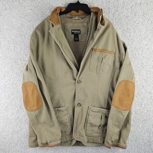 Guide Series 2 In 1 Reversible Jacket Vest Field‎ Chore Leather Elbow Patches XL